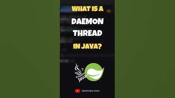 What is a Daemon Thread in Java? #codingstreams #java