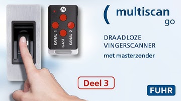 FUHR draadloze vingerscan multiscan go | Bediening | Deel 3: Koppelen aan FUHR-motorslot-besturing