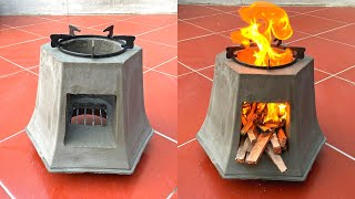 Cast A Cement Firewood Stove From A Very Smart Plastic Flower Pot by Creative Craft 11,539 views 1 year ago 10 minutes, 6 seconds