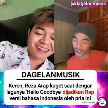 Reza Arap Kaget saat lagunya 'hello goodbye' dijadikan versi indo oleh pria ini #viral#indo#music