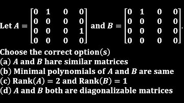 Johns Hopkins University || minimal polynomial || block matrix