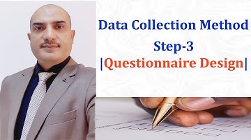 How to develop the Questionnaire |Data Collection Method Step-4| |Questionnaire Design| English|