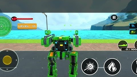 Dragon Robot Car Transformer Games || Level 10 -  Car Game Android Gameplay