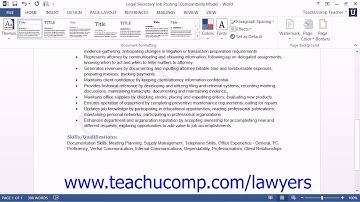 Microsoft Word 2013 Training for Lawyers: Applying and Removing Watermarks, Tutorial Lesson 27.4