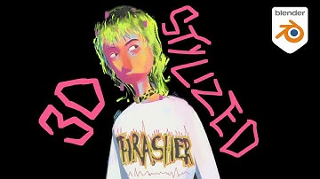 Create a 3D Painting Character bust with Grease Pencil in Blender