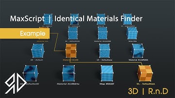 Identical Materials Finder-Example | 3Ds Max - MaxScript