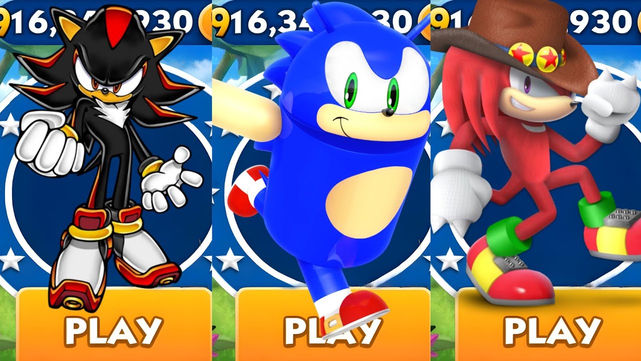 Sonic Dash - Animation Shadow VS Andronic VS Hunter Knuckles _ Movie ...