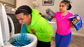 Sneaky Brother Eats All Big Sisters Takis, She Later Gets Revenge😡