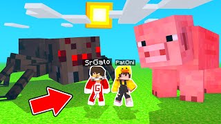 MINECRAFT PERO CADA VEZ QUE COMO ME HAGO MAS PEQUEÑO 😱😂 | SRGATO SE CONVIERTE EN HORMIGA