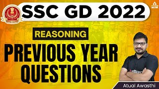 SSC GD 2022 | SSC GD Reasoning by Atul Awathi | SSC GD Previous Year Questions