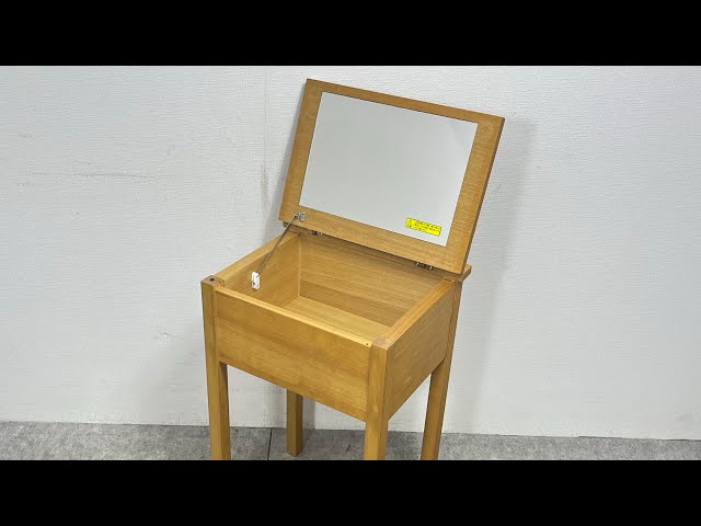 無印良品 ドレッサー スツール タモ材 木製 鏡台 デスク □ MUJI 無印良品 収納付き ドレッサー 木製 天然木 タモ材 化粧