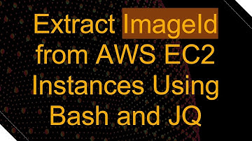 Extract ImageId from AWS EC2 Instances Using Bash and JQ