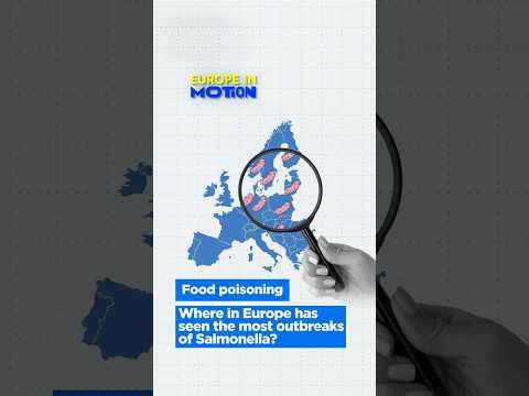 Where in Europe has seen the most outbreaks of Salmonella?
