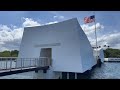 Visiting the uss arizona memorial  pearl harbor hawaii