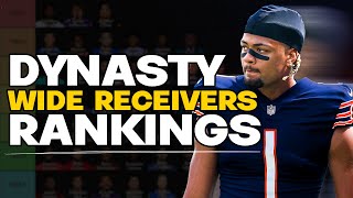 Top 50 Dynasty Wide Receiver Rankings \u0026 Tiers | Rome Odunze or DJ Moore?