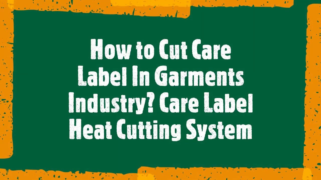 How to Cut Care Label In Garments Industry | Care Label Heat Cutting System
