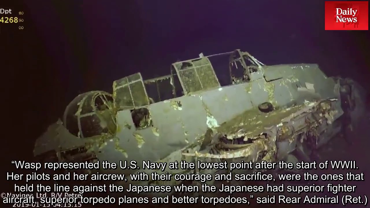 Wreck of WWII aircraft carrier USS Wasp discovered in the Coral Sea