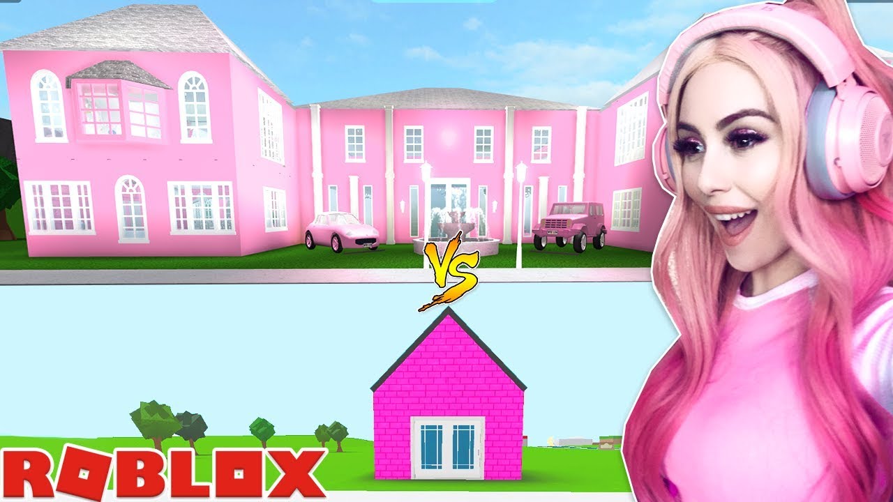 Biggest Mansion Vs Smallest House In Bloxburg I Built The Biggest Possible Mansion Youtube - bloxburg roblox youtube building houses