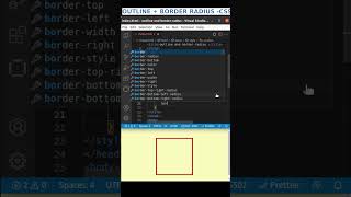 Outline and Border Radius Effect | HTML CSS