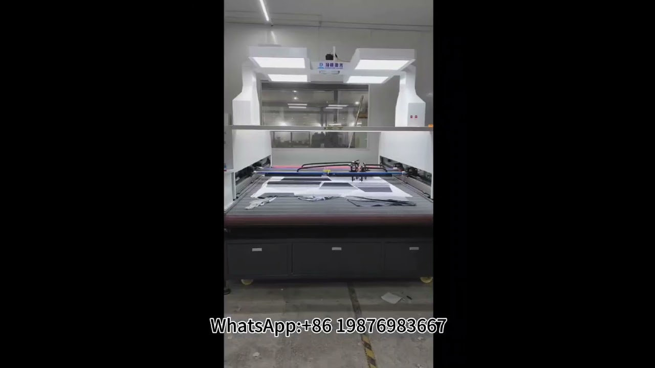 4 heads fabric laser cutting machine 1.9x2m