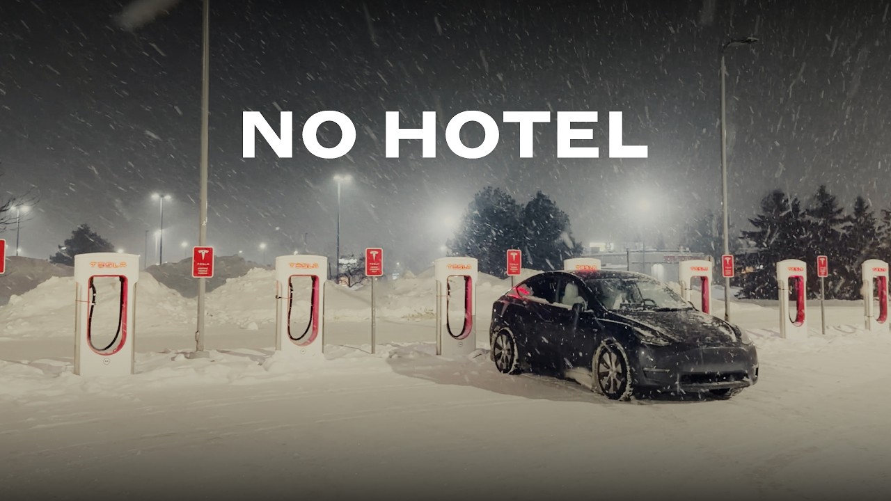 camping in 5 degrees in a Tesla Model Y