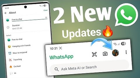 2 whatsapp New Update | Whatsapp New About Status And Profile icon New Feature | Whatsapp update