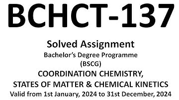 bchct 137 solved assignment 2024 / IGNOU BCHCT 137 Solved Assignment 2024 / bchct 137 / bchct-137