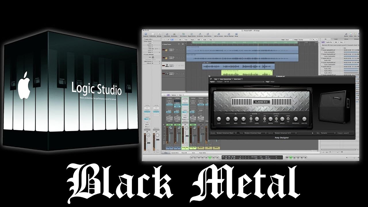 Apple Logic Pro 9 Amp Designer - Black Metal