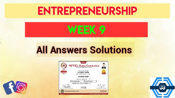 Entrepreneurship | Week 9 Quiz Assignment Answers 2021 | NPTEL ||