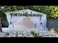 Intimate backyard wedding  royal luxury events  decor