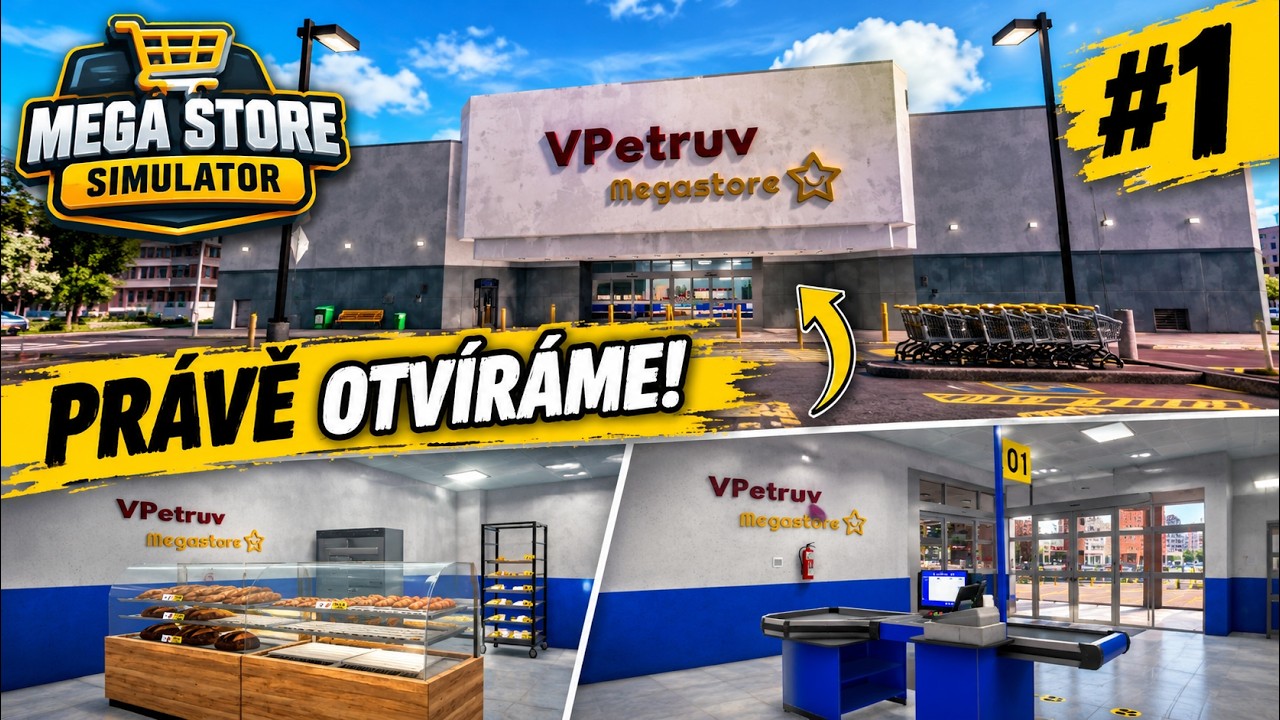 Mega Store Simulator CZ #1 – Stavíme obchod od úplného začátku