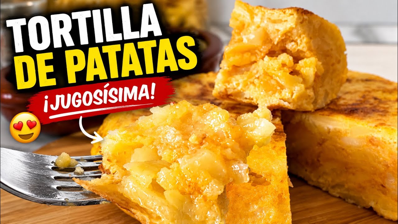 🥔 TORTILLA DE PATATAS JUGOSA | Receta española tradicional paso a paso