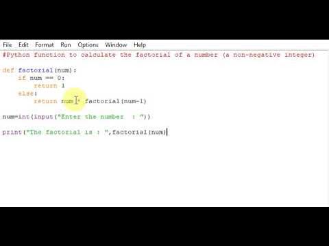 Python function to calculate the factorial of a number (a non-negative ...