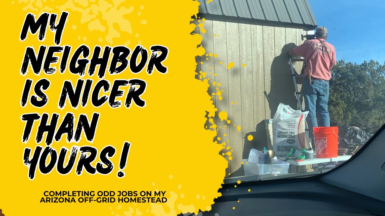 Completing Odd Jobs Around My Arizona Off-Grid Homestead & Big Plans For The Solar Array