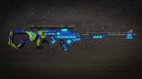 3D Sci-Fi Lightning Gun [Game Assets] [Created in Blender & Substance Painter]