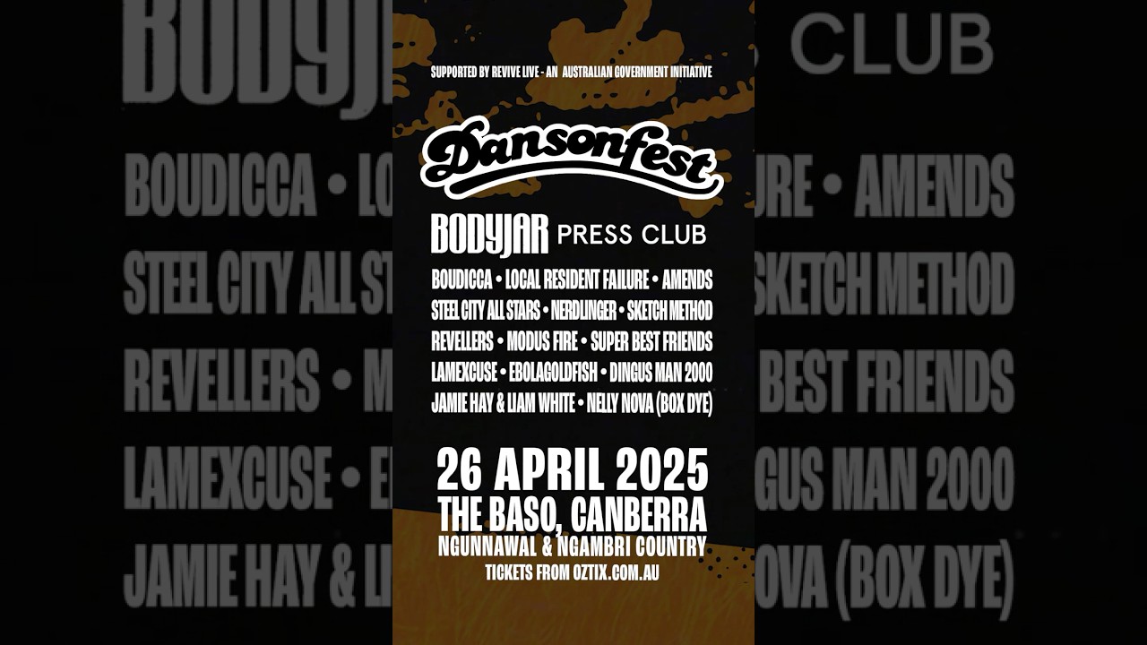 Dansonfest 2025! Bodyjar & Press Club headline!
