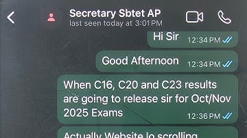 Ap Diploma Oct/nov 2025 results latest update | C16, C20 & C23