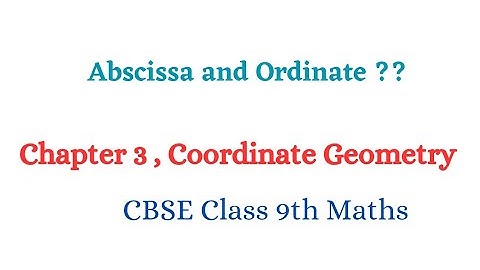 How to represent a point in a Cartesian Plane||Chapter 3||Coordinate Geometry||CBSE Class 9th Maths