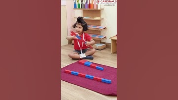 Building arithmetic basics one rod at a time!🧮Montessori Number Rods make counting fun and concrete!