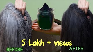 How To Make *Natural Black Hair dye powder*Convert Grey Hair to Black Hair,All age Black diy Remedy
