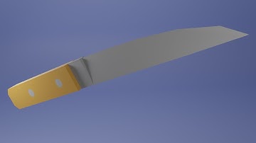 3D Modeling a Low Poly Knife in Blender