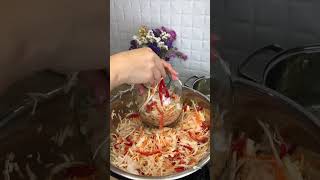Маринованная капуста с болгарским перцем;)