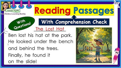 Reading Comprehension // Reading Passages // Reading English // Kinder,  Grade 1, Grade 2, Grade 3.