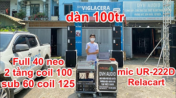 Bộ âm thanh đám cưới / sự kiện Mini 100tr , hát khỏi chê , full sáng tiếng + sub quá lực | DVH Audio