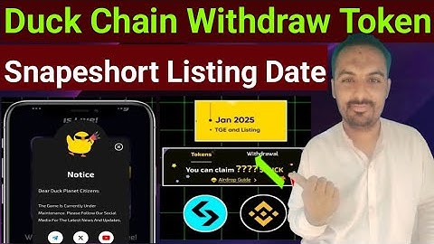 Duck Chain Airdrop Listing Date | Duck Chain Airdrop Withdrawa | Duck Chain NFT claim