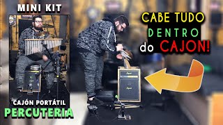 Fiz um CAJÓN BAÚ nessa PANDEMIA - MINI KIT DE BATERA - PERCUTERIA (DIY Paulo Ricardo ZR)