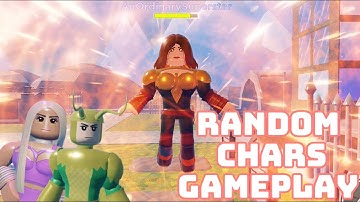 Heroes online world gameplay. Random characters. Roblox