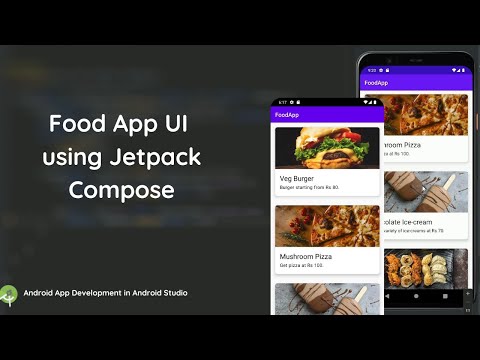 Food App UI | Jetpack Compose Course for Beginners | Android Development in Kotlin