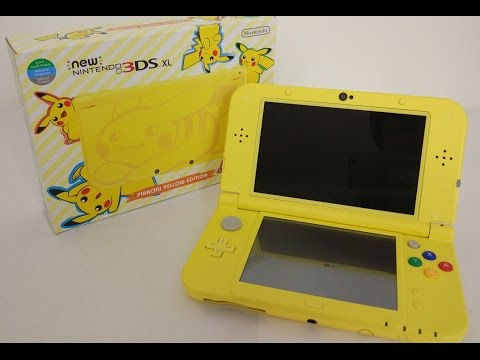 Pikachu Yellow Edition New 3DS XL Unboxing + Volcanion Giveaway - YouTube
