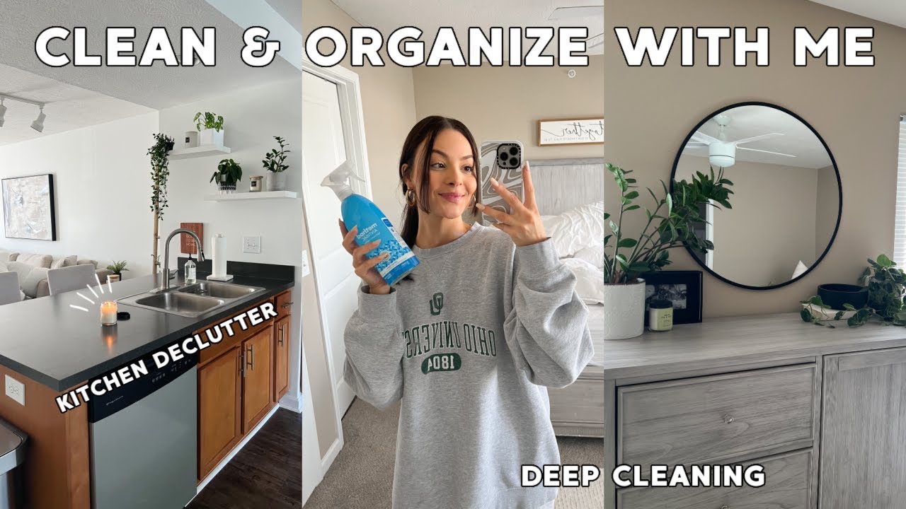 CLEAN & ORGANIZE MY APARTMENT WITH ME | cleaning and decluttering ...